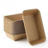 FOLAI Pappschalen Einweg, Rechteckig, 20 x 14 x 2.5 cm, Pappe, 50 Stück, für Pommes und Currywurst