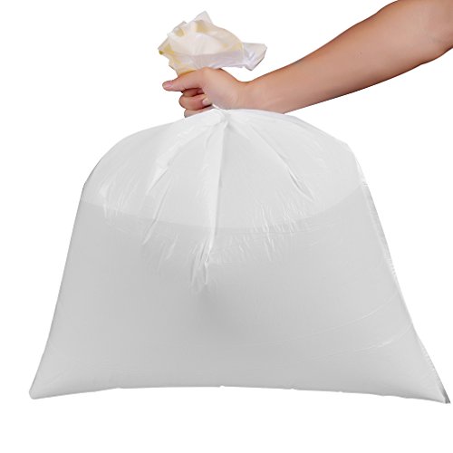 Trash Bags, Meidong Garbage Bags 13 Gallon Large Tall Kitchen Drawstring Strong Multipurpose White Bags For Trash Can Garbage Bin(5 Rolls/95 Counts) #TOP5