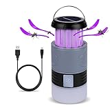 [Sin ruido de descarga eléctrica] Las fuertes ondas de luz de 360 ​​grados estimulan la retina de los mosquitos, los mosquitos no pueden resistir la tentación, la red eléctrica de alto voltaje, la muerte instantánea, sin composición química, pueden atrapar mosquitos en un área grande y proteger su salud en todas las direcciones.