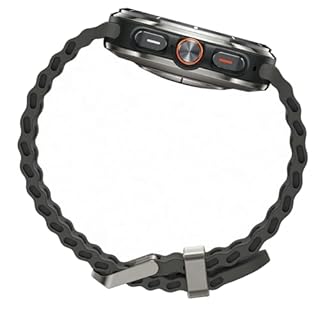 Samsung Galaxy Watch Ultra 47 mm Titan intelligente Uhr mit Marineband Gummi Dark Gray BandgröÃŸe: S...[Italienische, ungarische, polnische, rumänische, österreichische und schweizerische Versionen]