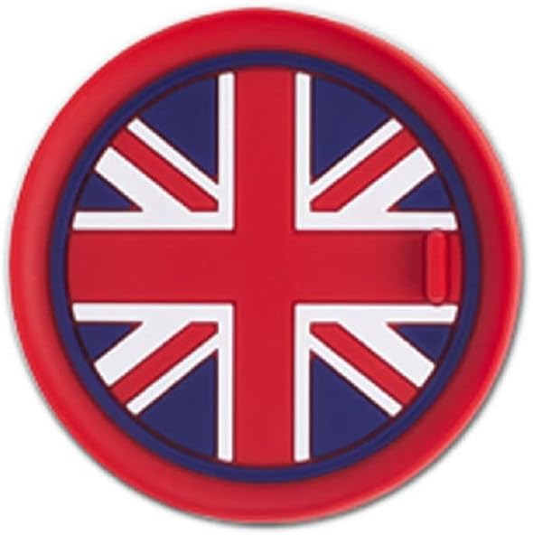 BoGoo Anti Slip Silicone Cup Holder Mats Compatible for Mini Cooper Clubman Countryman Car Pads F54 F55 F56 R55 R56 R57 R58 R59 R60 R61 (Red White Blue, 65mm)