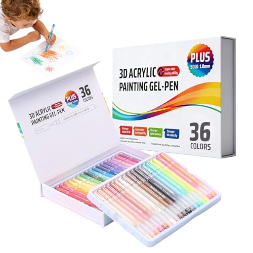 Marqueurs à gel avec pointe de précision 1,0 mm pour outils de dessin