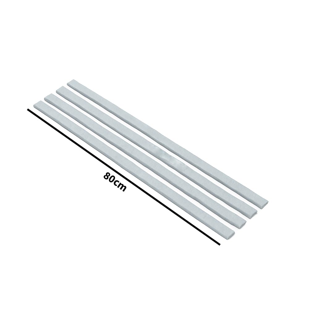 FERROELETTRA Guarnizione cucina piano cottura e lavello, mastice adesivo top cucina, 4 strisce da 80 cm, spessore 2 mm, facile da montare, Made in Italy