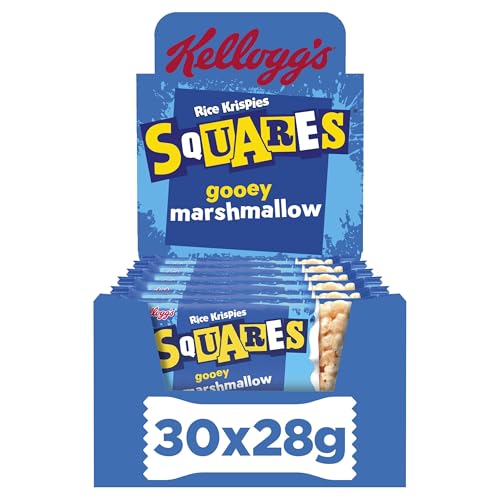 Kelloggs Rice Krispies Squares Marshmallow Snack Bar 30 x 28g (Pack of 30)