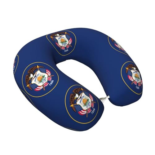 Almohada de espuma viscoelástica para viaje Negro U miniatura 2