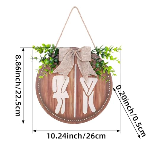 Decoracion rustica de granja letrero de madera para puerta interior 5