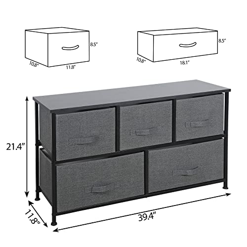 image for ZENY Extra Wide Dresser Storage Tower - Storage Tower Unit for Bedroom