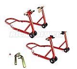 bauanleitung motorradheber vorne Sehr stabil STTKW2 MONTAGESTÄNDER Set RicambiWeiss Motorradständer Motorradheber 2 - er Set vorne und hinten