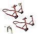 Produktbild STTKW2 MONTAGESTÄNDER Set RicambiWeiss Motorradständer Motorradheber 2 - er Set vorne und hinten