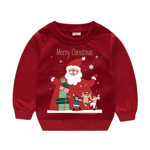 Lykmera Moletom infantil infantil inverno Natal manga longa desenho estampado letra moletom com capu