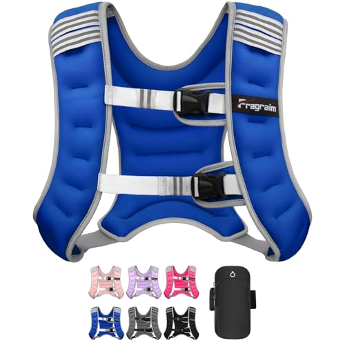 Fragraim Weighted Vest for Women Men, 16lb Weight Vest, Blue