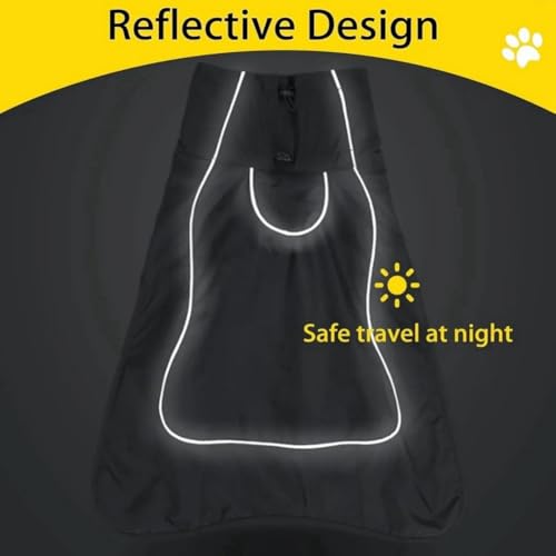 Chaqueta impermeable para perros ropa de abrigo cálida reflectante 3