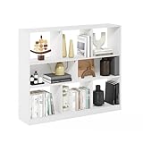 Photo Gallery furinno daly libreria orizzontale a 8 cubi e 3 ripiani, scaffale, organizzatore di stoccaggio, larghezza 47, bianco Photo Gallery furinno daly libreria orizzontale a 8 cubi e 3 ripiani, scaffale, organizzatore di stoccaggio, larghezza 47, bianco