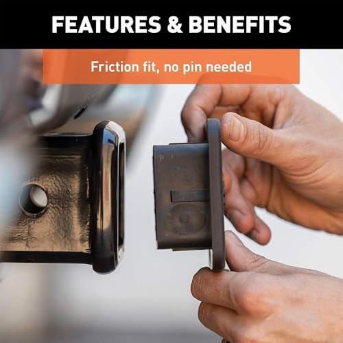 2 Inch Trailer Hitch Cover, Rubber Receiver Tube Hitch Plug