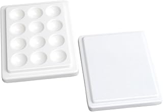 TEHAUX 1Pc Paleta De Contraste De Cor De Manicure Esmalte De Exibição De Arte De Esmalte De Maquiagem Branca Para DIY Placa De Cor Placa Misturadora De Cores Bandeja De