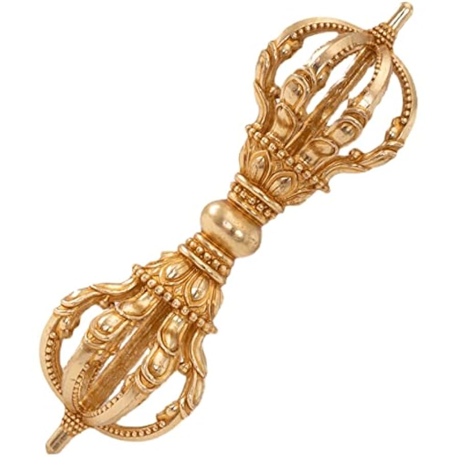 ◎○九鈷杵(金剛杵) 真鍮製 密教法具 チベット仏教仏具