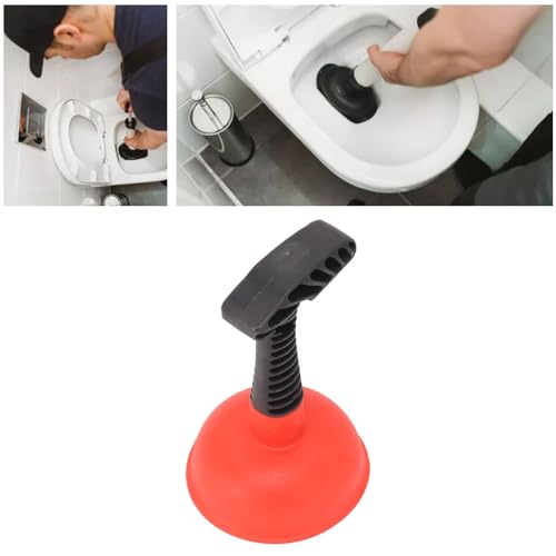 Image of Zerodis Mini Plunger, Silicone Small Toilet Plunger Slip Proof Handle Efficient for Bathroom (1)