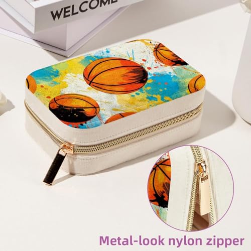 Boîte à bijoux de voyage zippée en velours contre les colliers emmêlés - 7