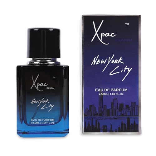 Image of Luxury Eau de Parfum for Men | Long Lasting Fresh Citrus Perfume | New York City Vibes Fragrance | Premium Woody & Musky Scent | Ideal for Daily -Wear & Special Occasions (50 ml)