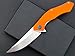 Eafengrow Moon Folding Knife D2 Steel Blade G10 Handle Scales Pocket Knife Outdoor EDC Tool Knifes (Moon-orange-v)