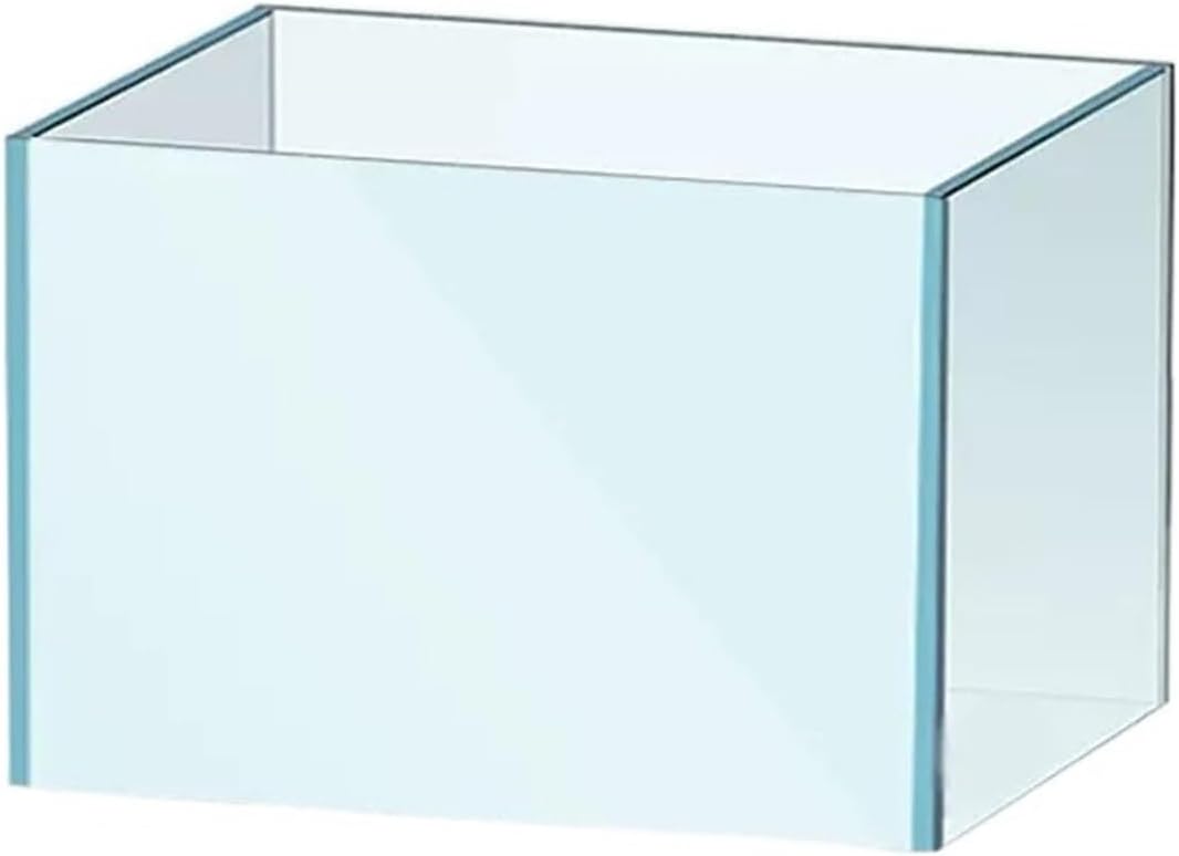 Super White Fish Tank Desktop Living Room Ecological Fish Tank Small Goldfish Tank Large Transparent Glass Fish Tank Home Office (Size : 002)