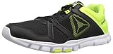 Reebok Men's Yourflex Train 10 Cross Trainer, Black/Solar Yellow/White, 13 M US