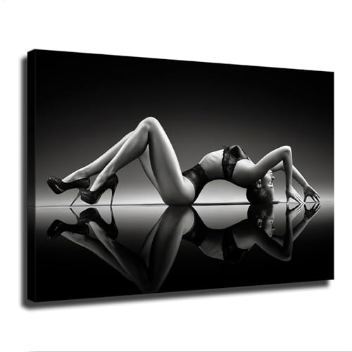 Sexy Lingerie Body Art Poster Modern Aesthetic Picture Wall Art Home Office Decoration Painting Holiday Gift (16×24inch-Unframed)