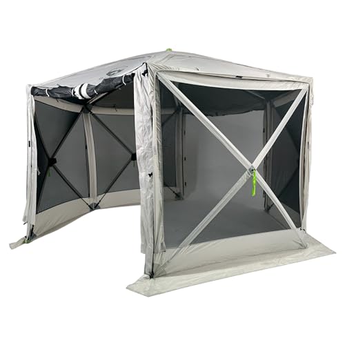 Octa 3619 12 x 12 ft Fully Open Outdoor Screen House Quick Set up Tent with 2 Way Distachable Zipper...