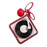 Llavero de grabadora de voz para mensajes personales y música con botón simple y diseño portátil (A)