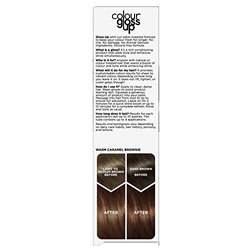 Clairol Colour Gloss Up, Temporary Colour Gloss, Warm Caramel Brownie, 130ml - Thumbnail 2