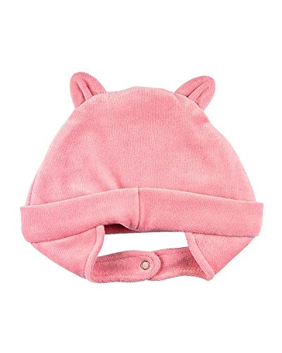 Touca de Bebê Plush Gatinha - Salmão G