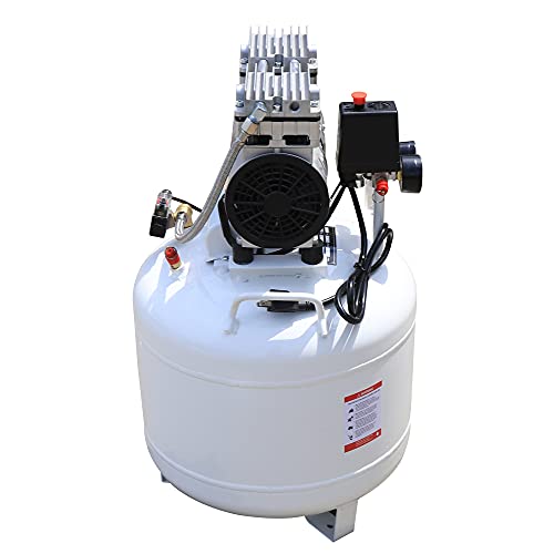 40L Portable Me-Dical Air Compressor 110V 750W Electric Den-Tal Air Compressor 58Db Silent Oil-Free Air Pump 10 Gallon 8 Psi Air Storage Pump For Me-Dical Equipment, Den-Tistry #TOP3