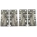 VILLCASE 4pcs Spring Hinge Furniture Hardware Smooth Move Sink Base Hinge Panel Hinge Cabinet Hinge Cabinet Door Hinge Invisible Hinge 45 Degrees Tilt Tray Hinge Tip Out Tray Hinges