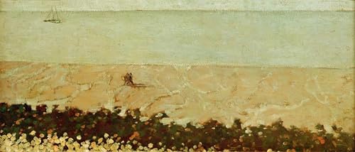 Affiche de bureau la plage de Villerville Vallotton, impression toile déco 60x90