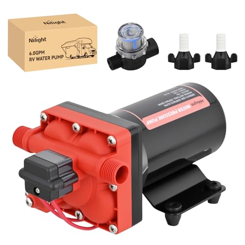 Nilight RV Water Pump 12V 6.0 GPM 70 PSI Heavy Duty Diaphragm by Nilight - Used condition - US$84.85