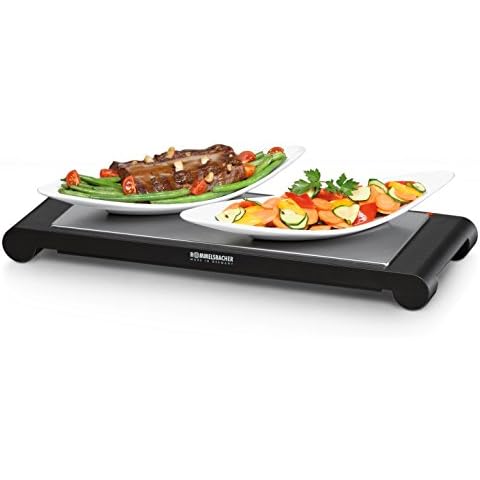 Rommelsbacher WPS 857 - Calientaplatos de acero inoxidable Cover