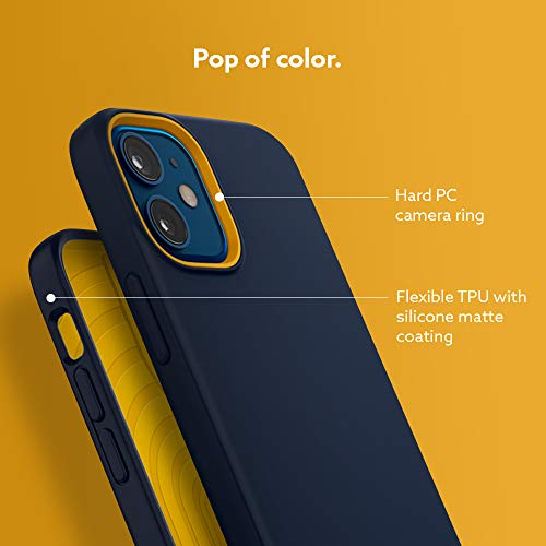 Image of CASEOLOGY Nano Pop Back Cover Compatible with iPhone 12 Mini (TPU+Plastic | Blue)