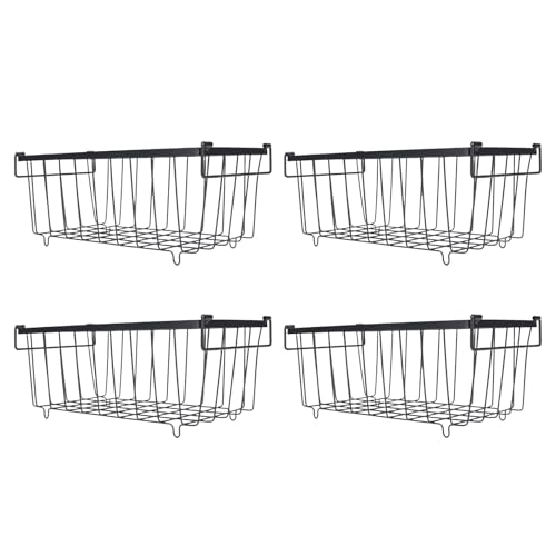 Zerodis Cesti di Parti del Congelatore Organizzatore di Alimenti per il Frigorifero per Frigorifero per Alimenti per Impilabili con Griglia di Filo Adatto per Organizzare le Verdure di Pesce di