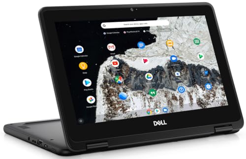 Dell Chromebook 11 3100 2 in 1 Laptop, 11,6 Zoll Touchscreen Notebook, Intel Celeron N4020, 4GB RAM, 32GB SSD, 128GB SD-Karte, Japanische Tastatur, Chrome OS (Generalüberholt)