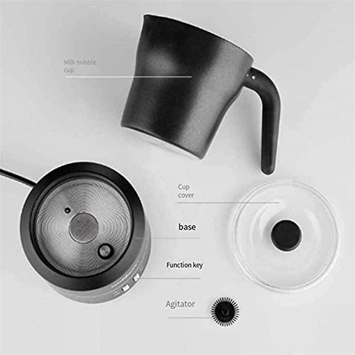 WGLL Frother de Leche eléctrica, Moldeado de Leche automática y Calentador con funcionalidad fría Caliente Frecuencia de… - Imagen 7
