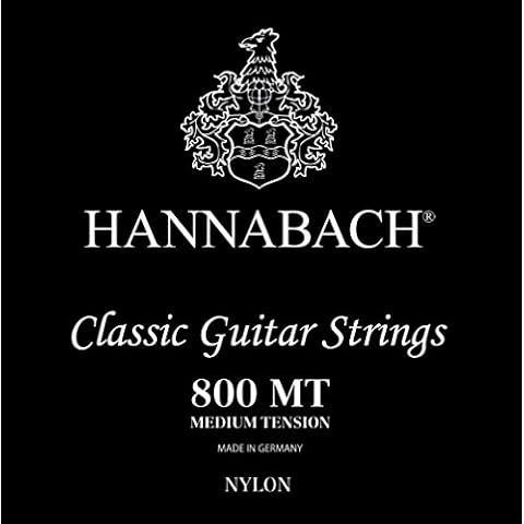 Hannabach 652377 Series 800MT Classic Guitar Strings Medium Tension Silver-Plated String Set Cover