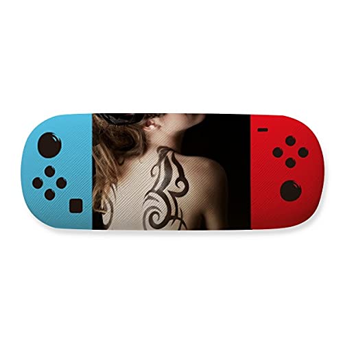 Étui de rangement pour lunettes motif tatouage brunette anti rayures