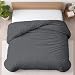 Kotton Culture Premium Duvet Cover 100% Egyptian Cotton 600 Thread Count with Zipper & Corner Ties Luxurious Hotel Collection (Oversized King, Grey)