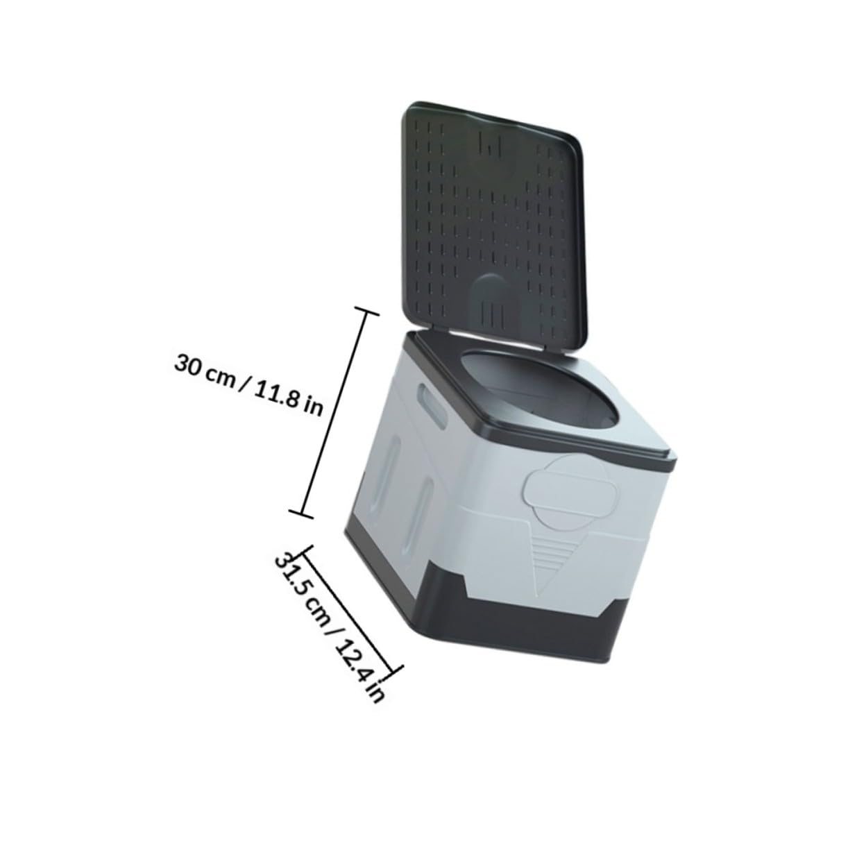 Inodoro Plegable Portátil para Camping y Coche, Orinal de Viaje Fácil de Transportar Alta Capacidad de Carga, Material PP Resistente para Emergencias