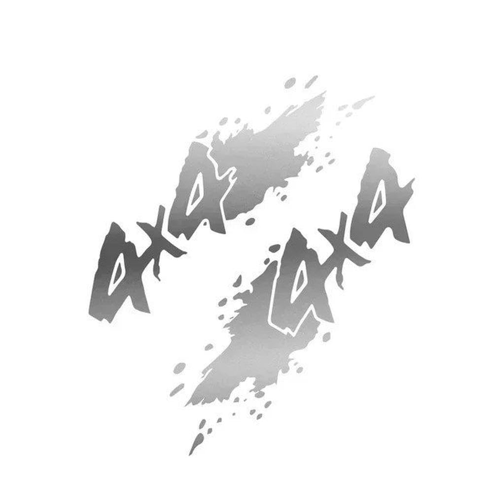 4x4 Off Road Pickup Car Decor Stickers Vehicle Body Decoration(Silver,130CMX42CM)