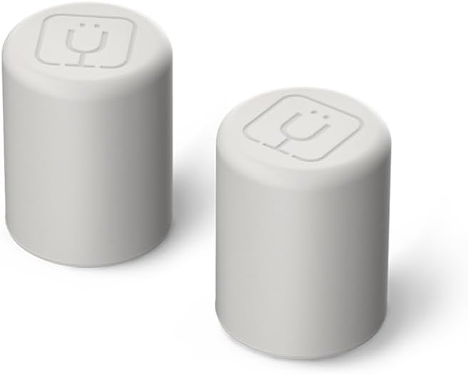 BrüMate Magnetic Straw Caps - Silicone Straw Caps 2 pack - Compatible with All Era and Resa Tumblers (Dune)