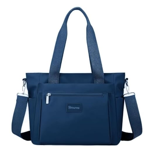 Bolsa Feminina Casual Alça Transversal Viagem Passeio Fitness Mão Resistente Impermeável Moda Trabalho Espaçosa (Azul)