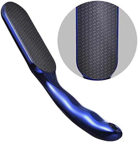 Glass Foot File for Dead Skin - Foot Callus Remover with Glass Etching Technology, Foot Scrubber Dead Skin Remover Heel Scraper,Gently for Wet and Dry Feet,Blue