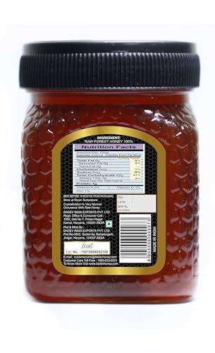 Image of DADEV Organic and Raw Honey-350gm (Pack of 4-175gm) 100% Pure Raw Honey Unprocessed and Organic Honey