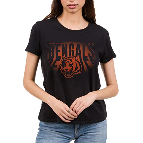 Junk Food Clothing x NFL - Cincinnati Bengals - Team Spotlight - Women's Short Sleeve Fan T-Shirt - Size X-Large